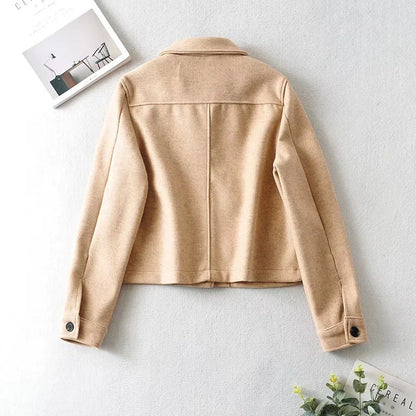 Damen Kurzjacke Modisch Taschen Norvielle