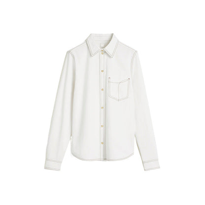 Damen Jeanshemd Lässiger Schnitt