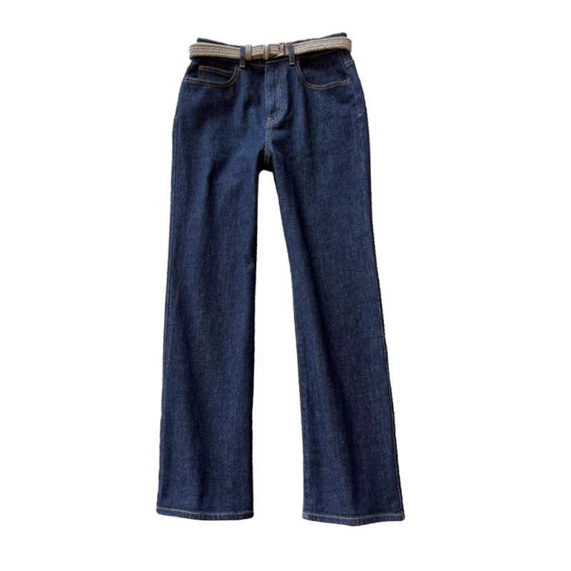 Damen Hochgeschnittene Weite Jeans Norvielle