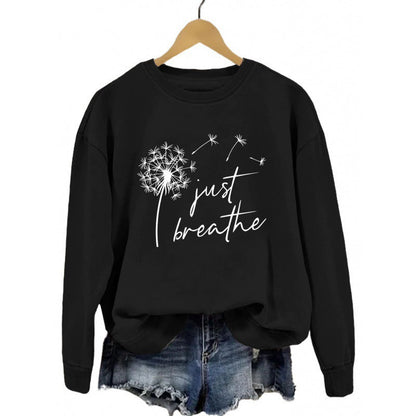 Damen Sweatshirt Pusteblumen-Motiv Norvielle