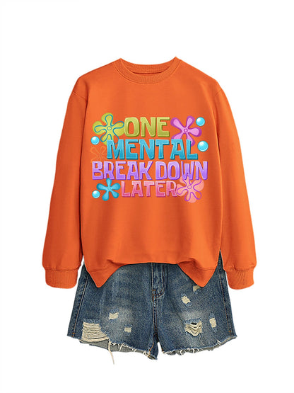 Damen Sweatshirt Kreativer Aufdruck Norvielle