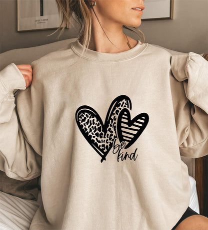 Damen Sweatshirt Herzmotiv Lässiger Schnitt Norvielle