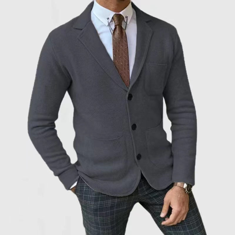 Herren Strickjacke Elegante Taschen Norvielle