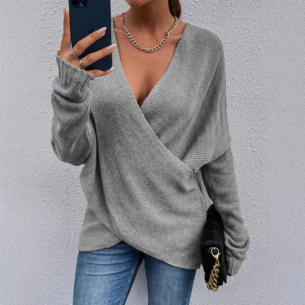 Damen Pullover V-Ausschnitt Norvielle