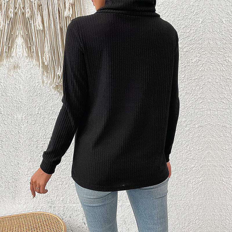 Damen Strickpullover Asymmetrisch Norvielle