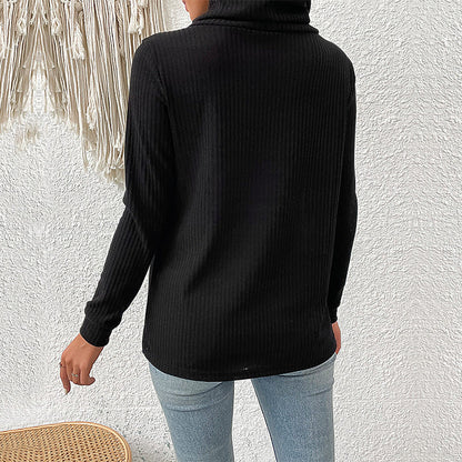 Damen Strickpullover Asymmetrisch Norvielle