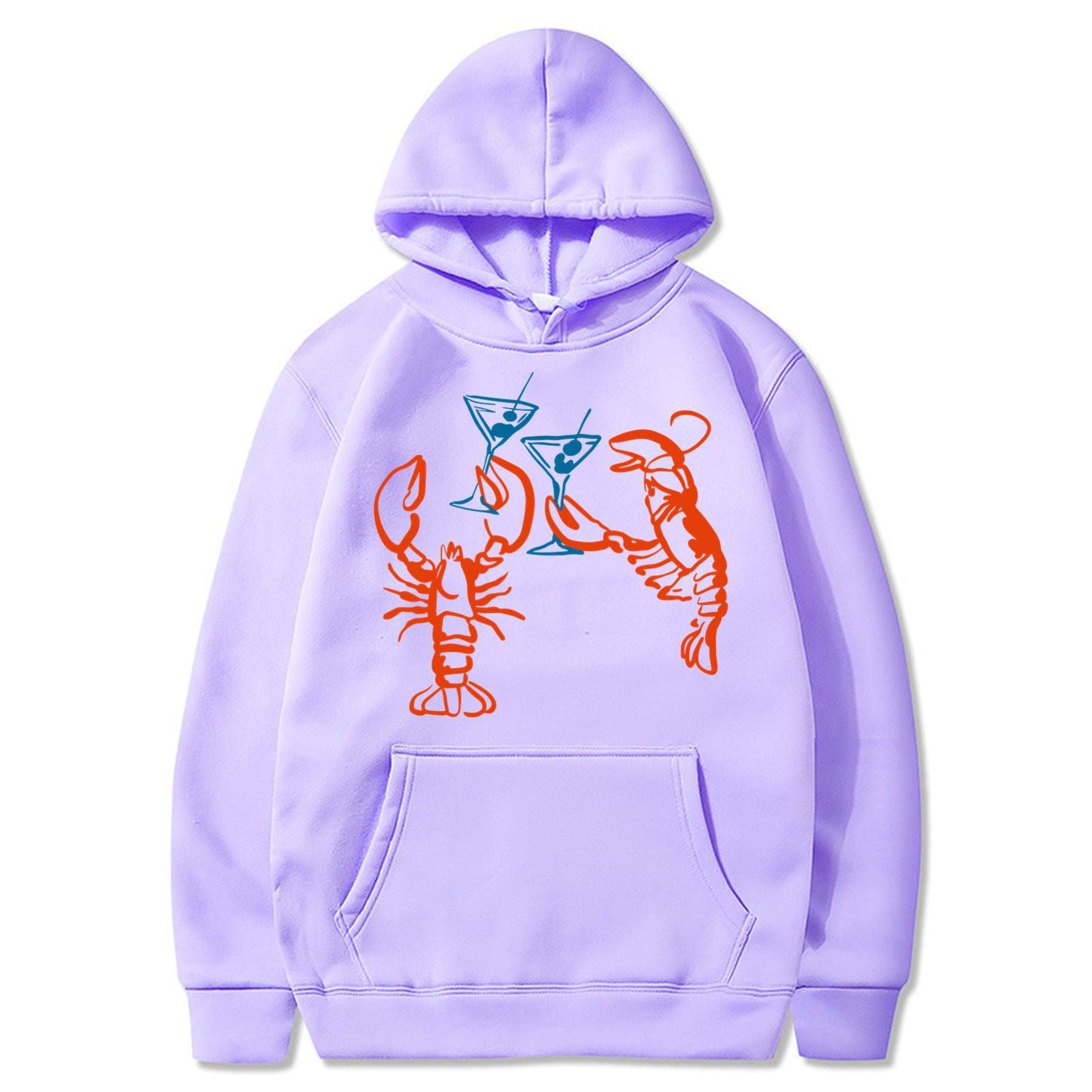Damen Kapuzenpullover Hummer Motiv