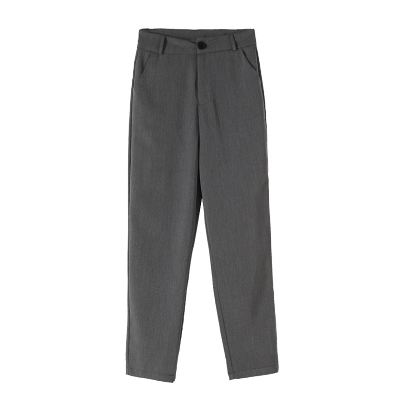 Damen Crop- Hochkragen Rippstruktur Beige