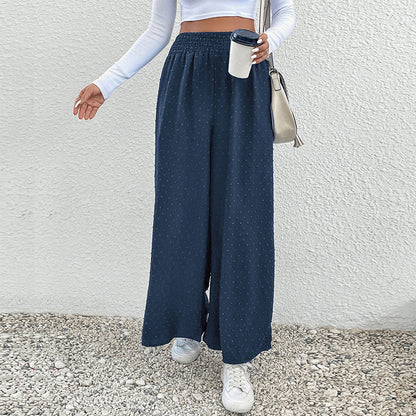 Damen Weite Hosen Elastischer Bund Norvielle - Norvielle