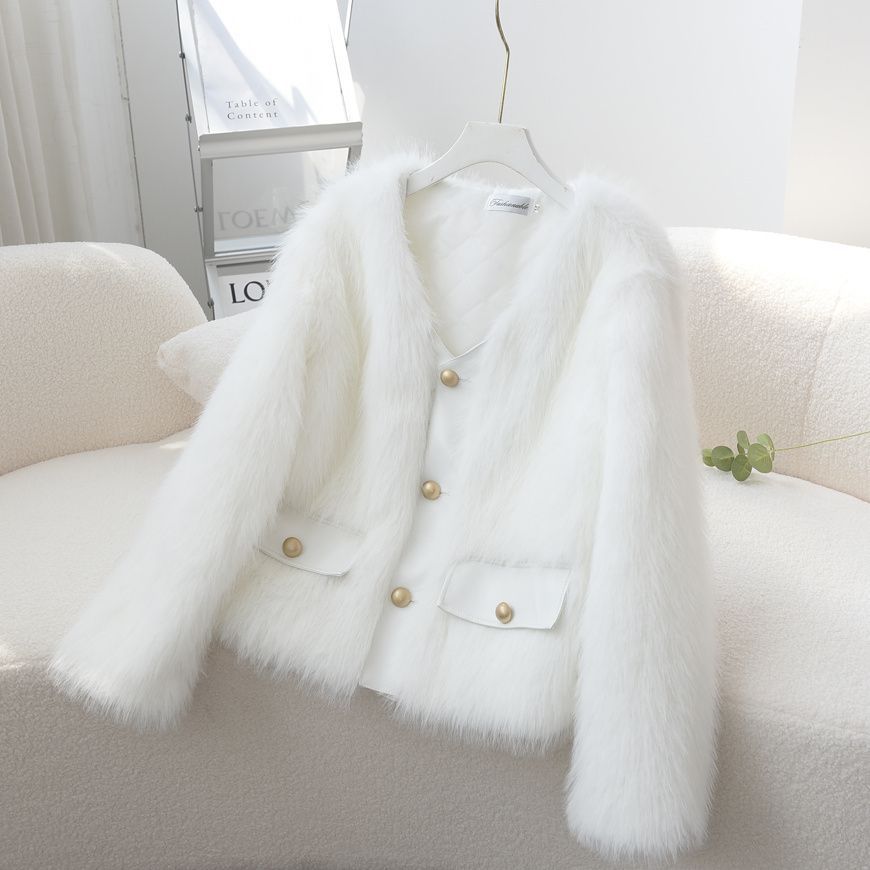 Damen Fuzzy Pelzjacke Norvielle wird zu: Damen Fleecejacke Fuzzy - Norvielle