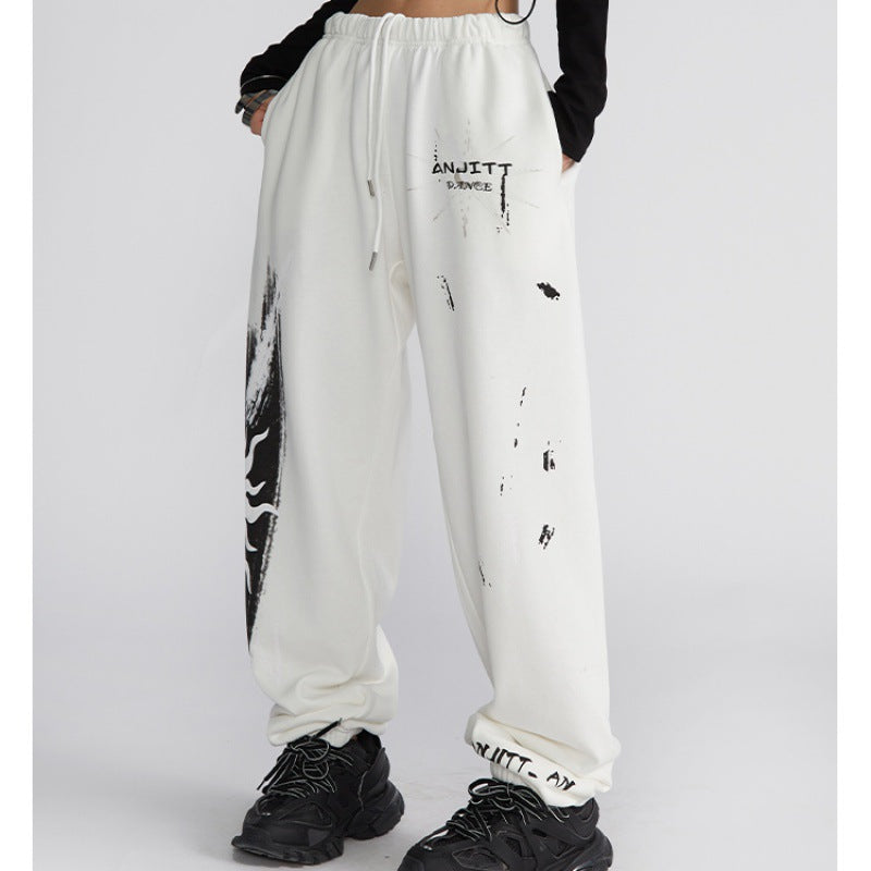 Damen Sweatpants Modernes Grafik-Print Norvielle - Norvielle