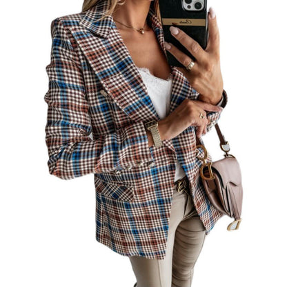 Damen Karo Blazerjacke Norvielle