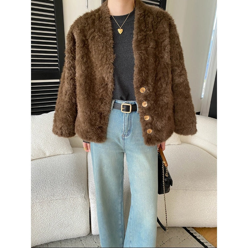 Damen Fleecejacke Knöpfe Norvielle - Norvielle