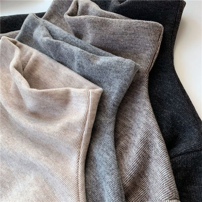 Damen Langarmshirt Hochkragen Baumwolle Norvielle