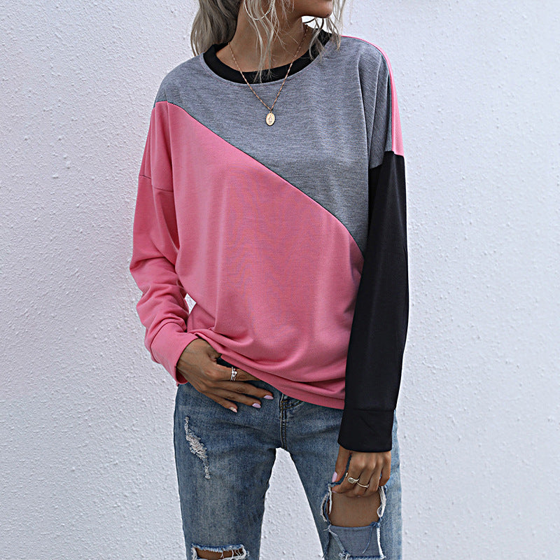 Damen Sweatshirt Kontrastfarben Norvielle