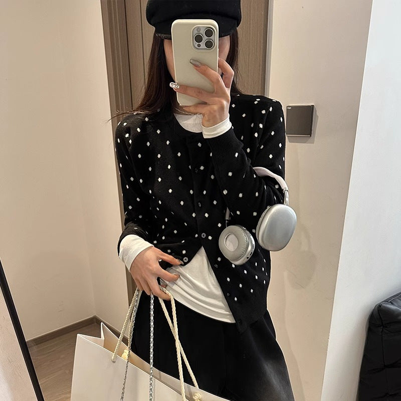 Damen Cardigan Modern Knopfleiste Fein