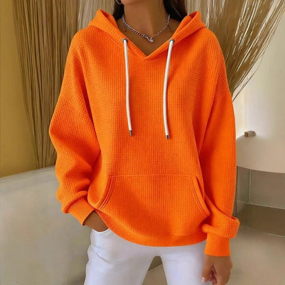 Damen Kapuzenpullover Strukturiertes Gewebe Norvielle