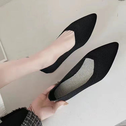Damen Ballerinas Atmungsaktives Material Flexibles Fußbett