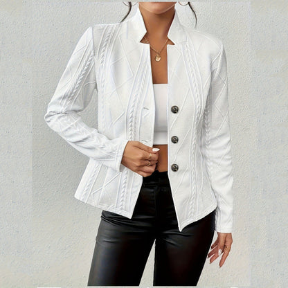 Damen Strickjacke Knopfverschluss Norvielle
