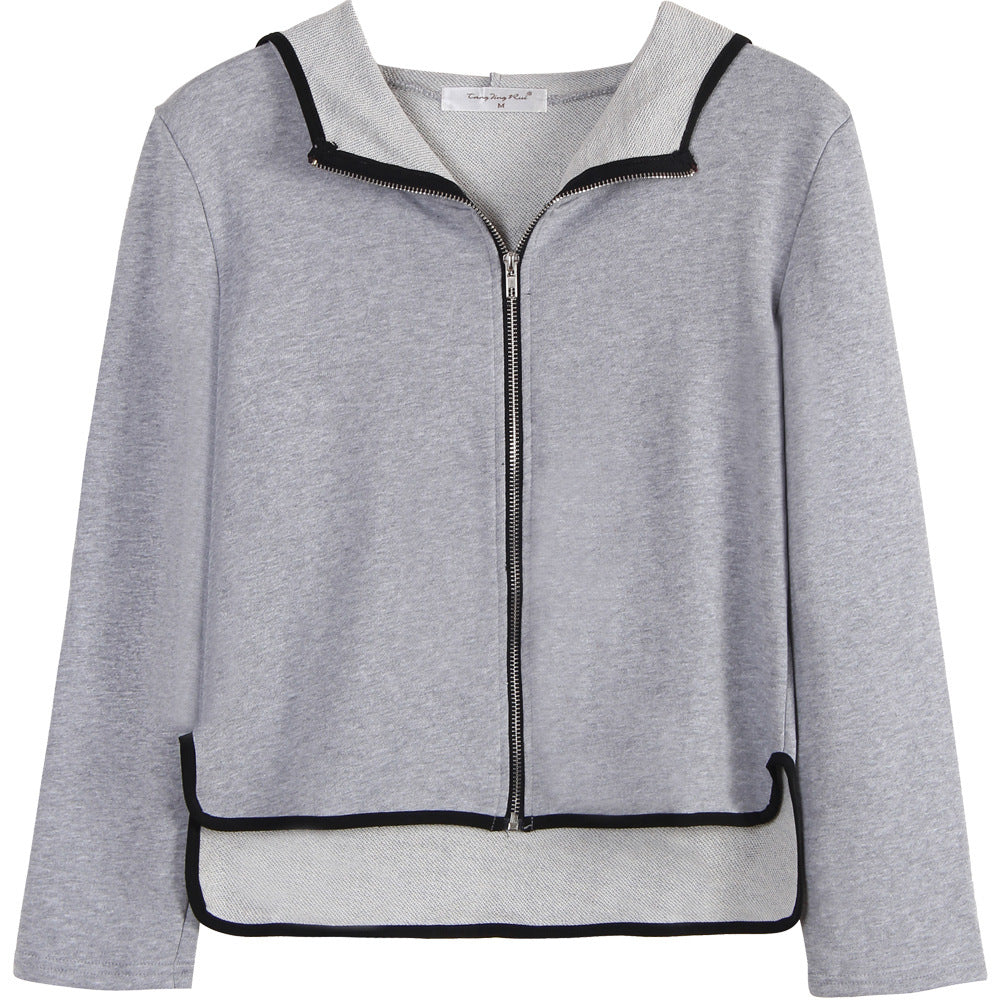Damen Sportliche Zip-Hoodie Jacke Norvielle -> Damen Sportzip-Hoodie