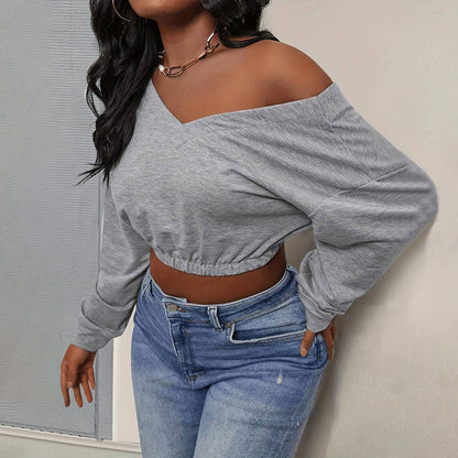 Damen Crop- Schulterfrei Tailliert Norvielle