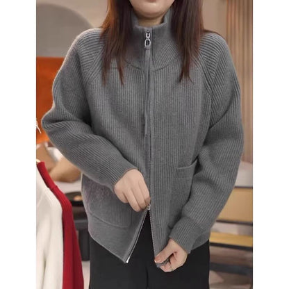 Damen Pullover Strukturiertes Rippenmuster Norvielle