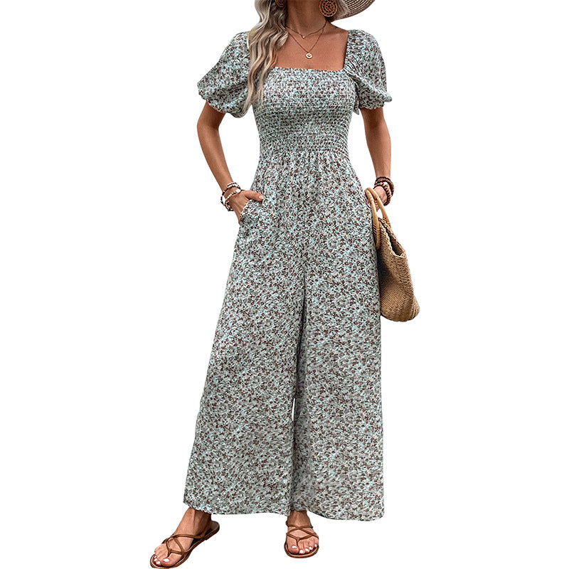 Damen Sommerkleid Rüschendetails Weites Bein Norvielle