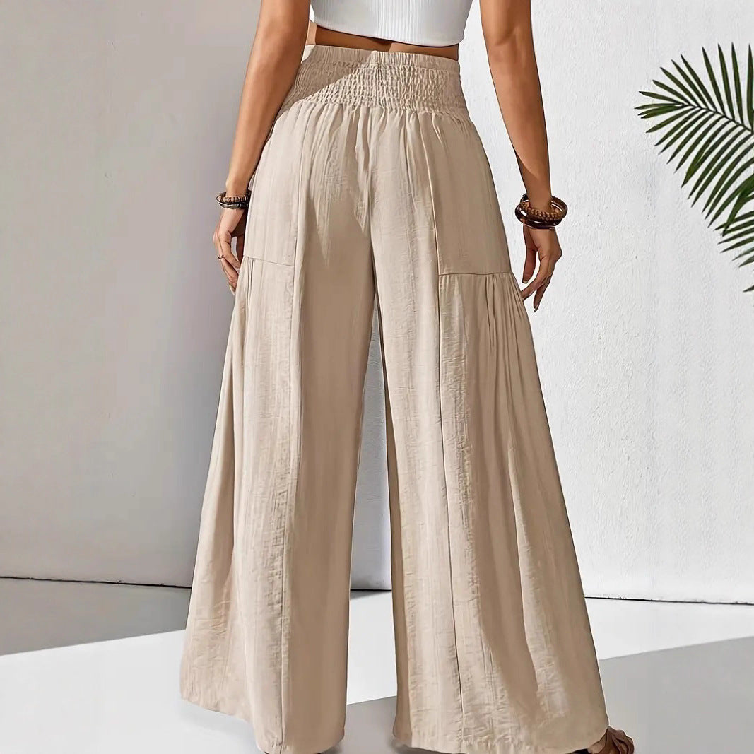 Damen Sommerhose Elastischer Bund Eingrifftaschen Norvielle
