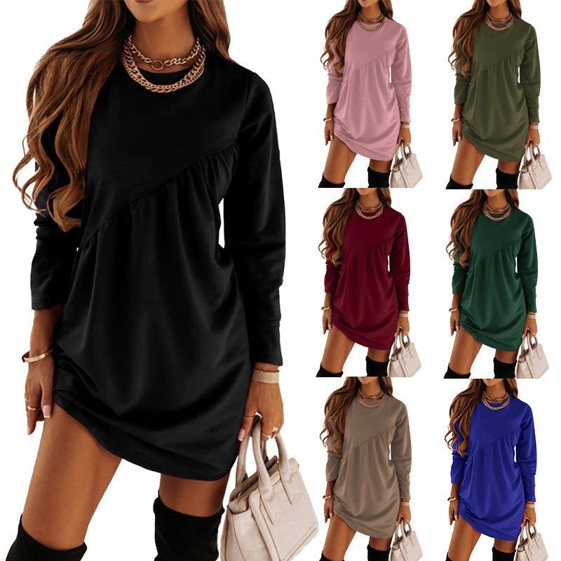Damen Freizeitkleid Rüschen-Design Moderner Schnitt Norvielle - Norvielle