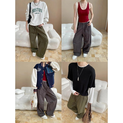 Damen Chino-Hosen Elastischer Bund Bequem Norvielle