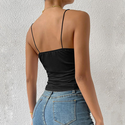 Damen V-Ausschnitt Raffung Norvielle