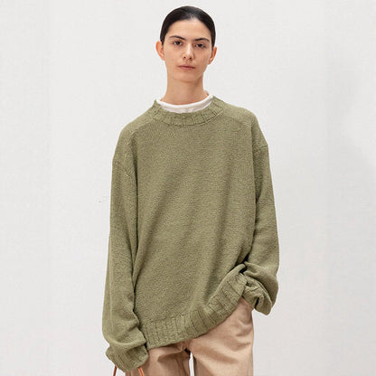 Damen Strickpullover Weit Elastischer Saum Norvielle