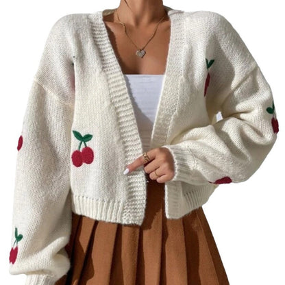 Damen Strickjacke Florales Design Extraklasse Norvielle