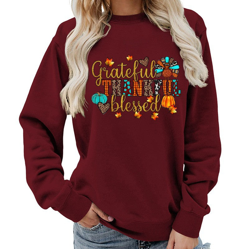 Damen Sweatshirt Herbstliches Motiv Norvielle