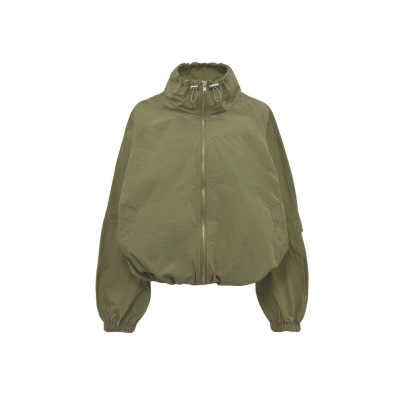 Damen Windjacke Leicht Voluminöse Ärmel Norvielle
