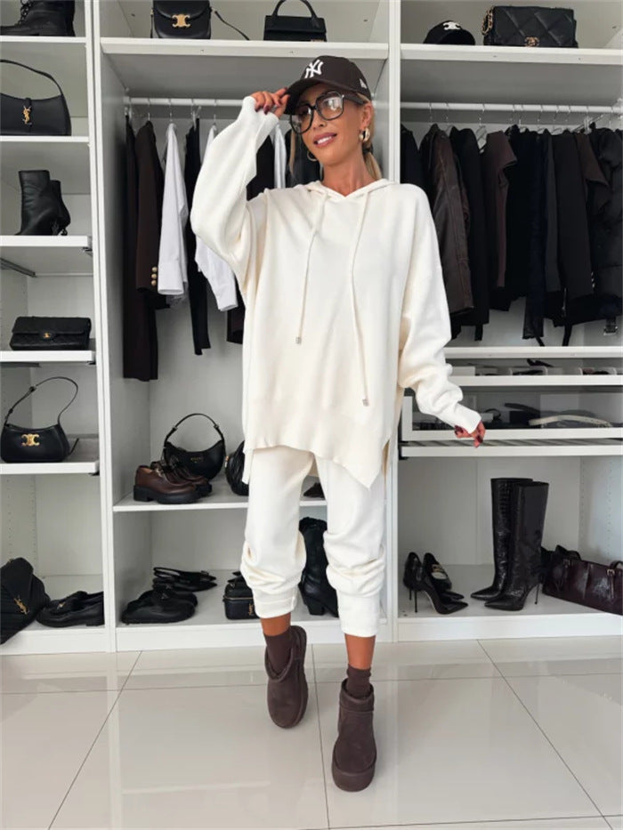 Damen Lounge-Set Oversized Kapuzenpullover Jogginghose Komfort