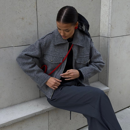 Damen Kurzjacke mit Taschen Norvielle