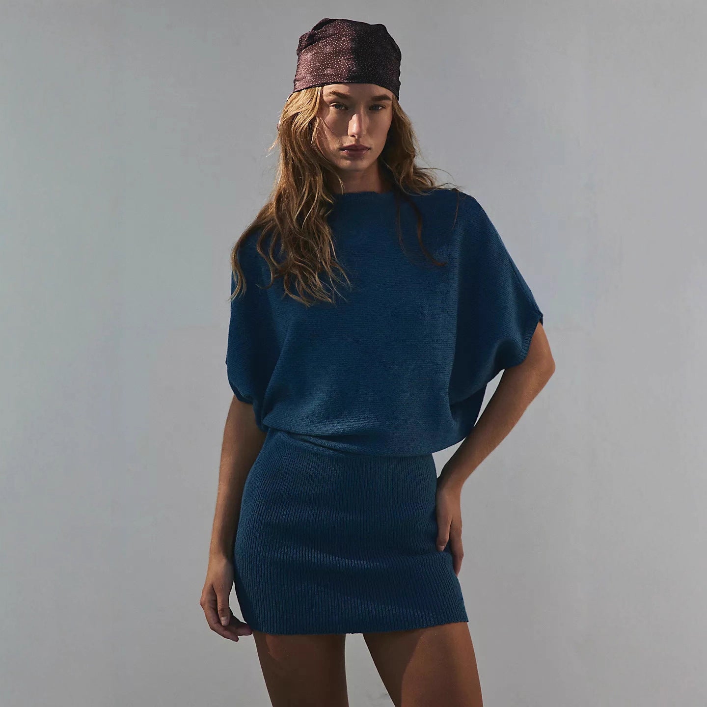 Damen Strickkleid Lässig Figurbetonend Rock Norvielle