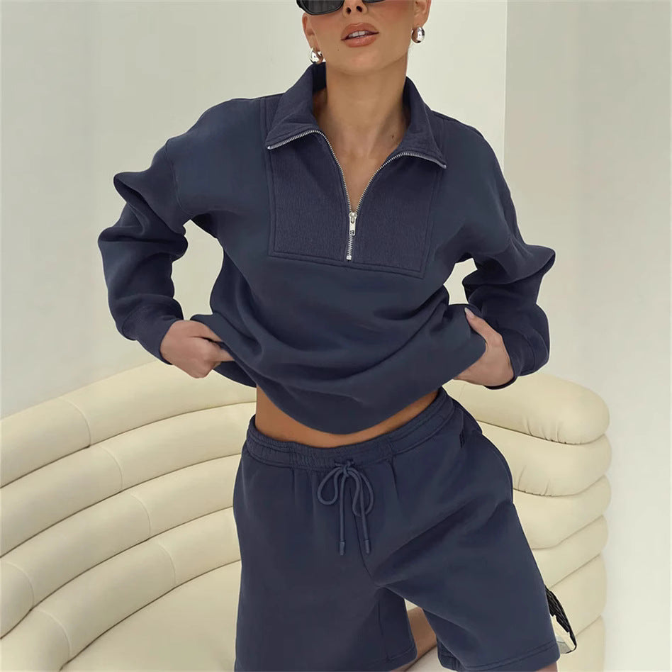 Damen Sportset Sweatshirt und Shorts Norvielle