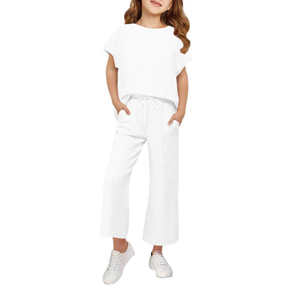 Damen Schlafanzug-Set Weites Oberteil Lockere Hosen Norvielle