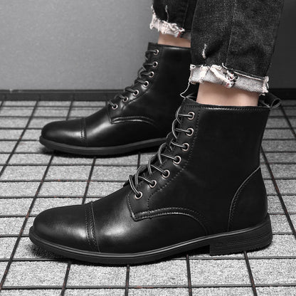 Herren Stiefel Schnürfront Durchgehende Schafthöhe