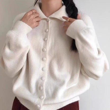 Damen Strickjacke Norvielle Hochknöpfe