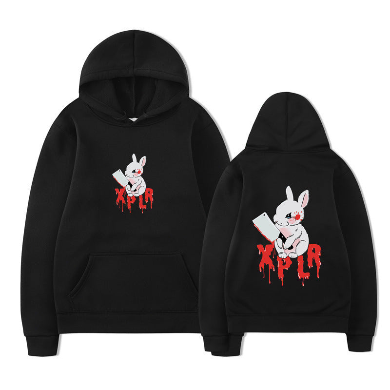Damen Kapuzensweater Cartoon-Motiv Bequem Norvielle