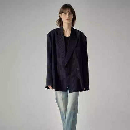 Damen Anzugblazer Gestreift Norvielle