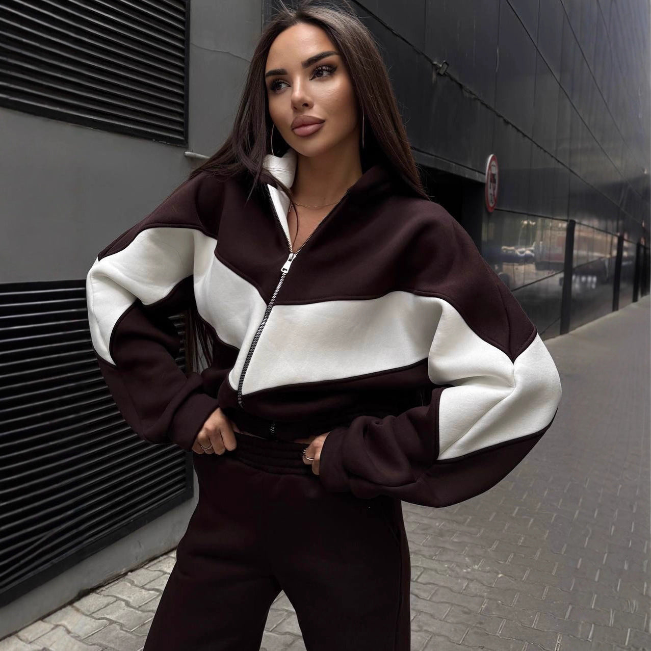 Damen Sportset Kapuzenpullover Jogginghose Norvielle - Norvielle