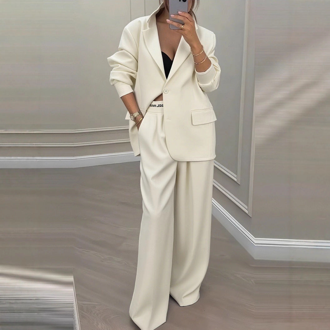 Damen Blazer-Hose-Set Weites Design Norvielle