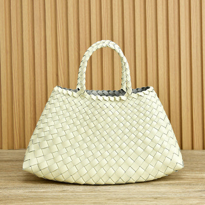 Vera Damenhandtasche Leder Doppelhenkeln Groß