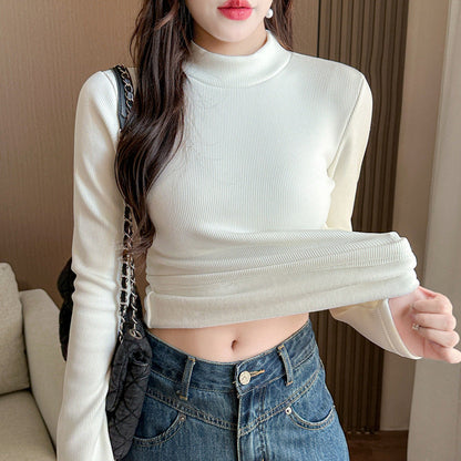 Damen Langarmshirt Rollkragen Norvielle