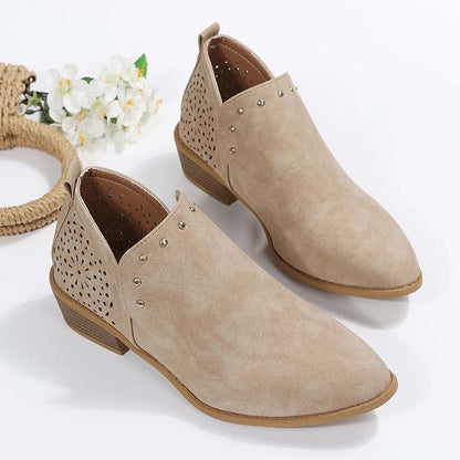 Damen Zehen-Hohlstiefeletten Vintage Spitze