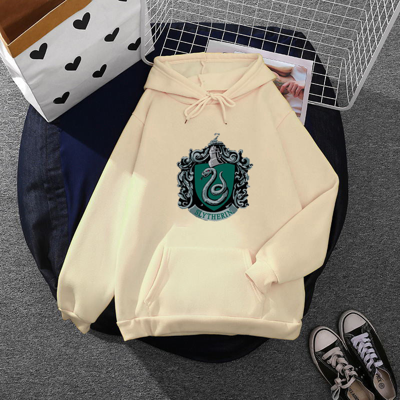 Damen Kapuzenpullover Slytherin Wappen Norvielle